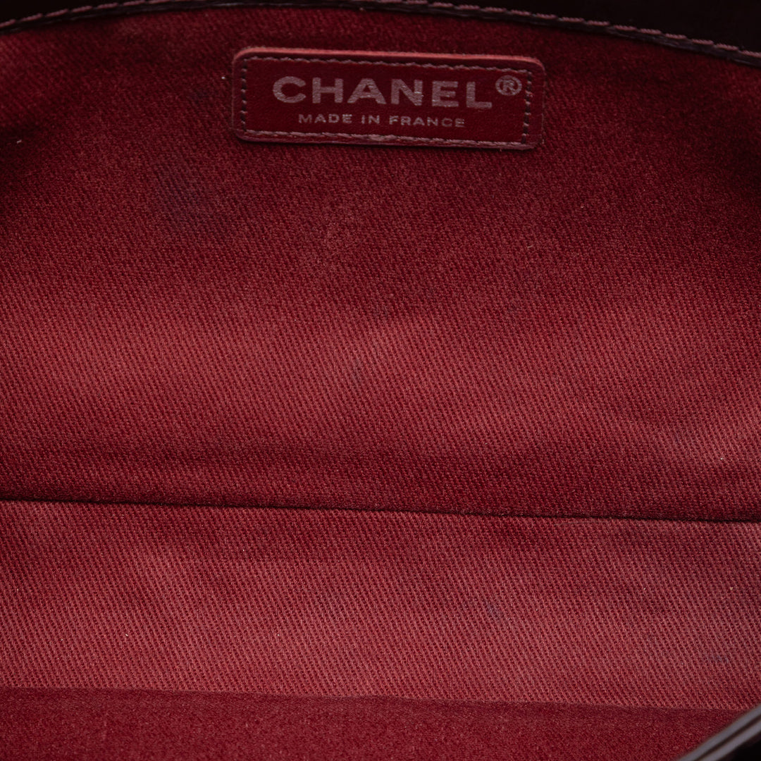 Chanel Small vieilli Cuir de veau Lady Perley à rabat