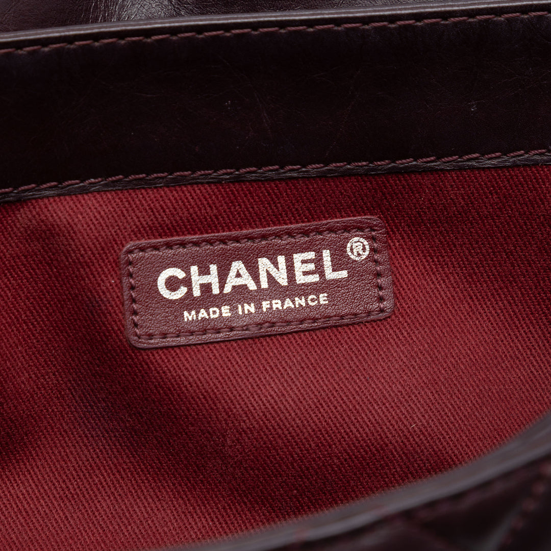 Chanel Small vieilli Cuir de veau Lady Perley à rabat