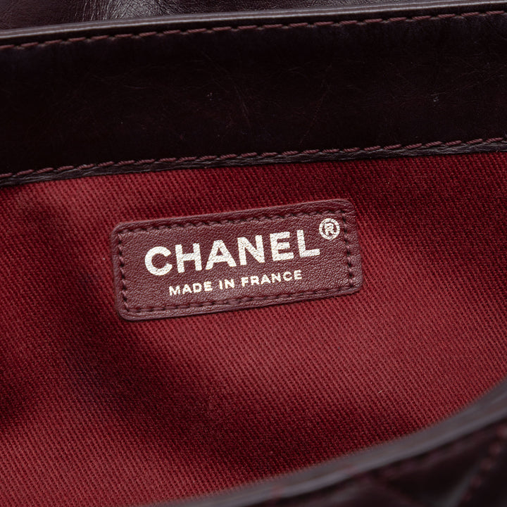 Chanel Small vieilli Cuir de veau Lady Perley à rabat