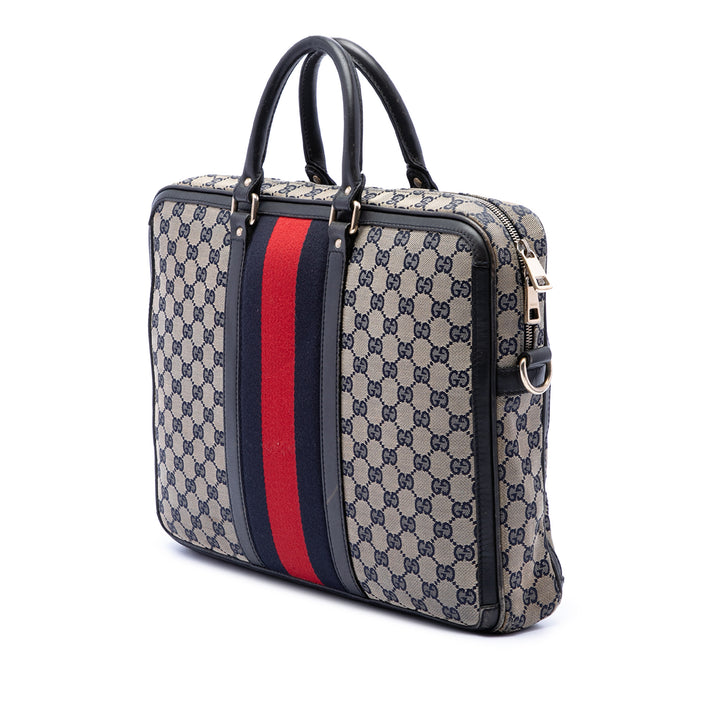 Gucci GG Toile Web Porte-documents