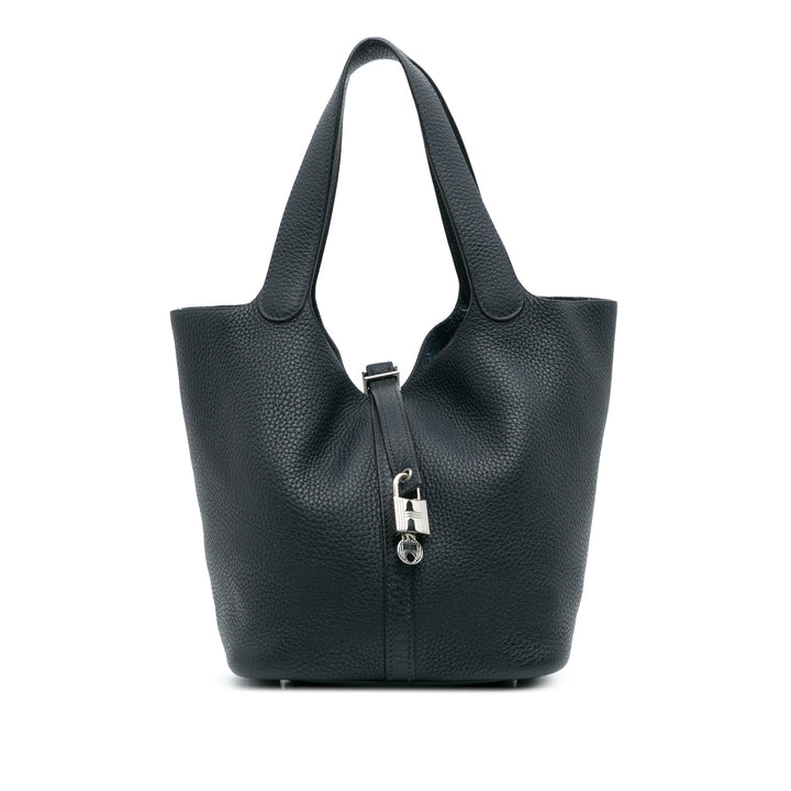 Hermès Clemence Picotin Lock 22 Bleu