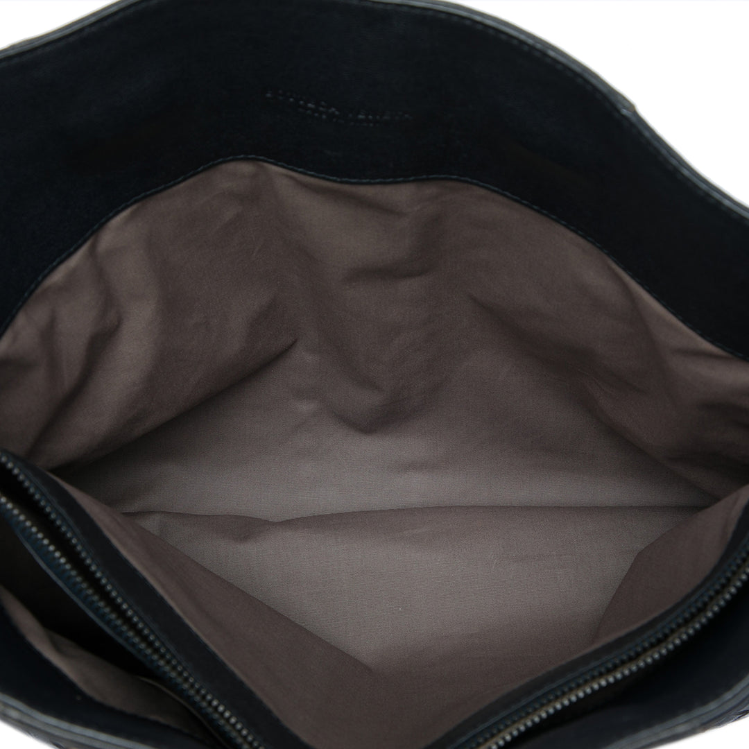 Bottega Veneta Porte-documents Intrecciato Club Fume nappa Noir – vue 4 – GABY PARIS