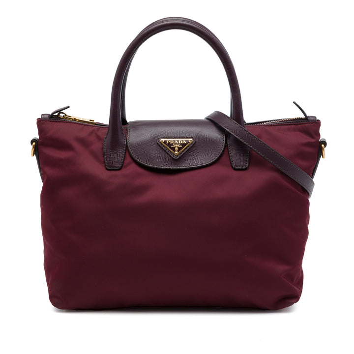 Prada Sac à main à finitions Saffiano Rouge – vue principale – GABY PARIS