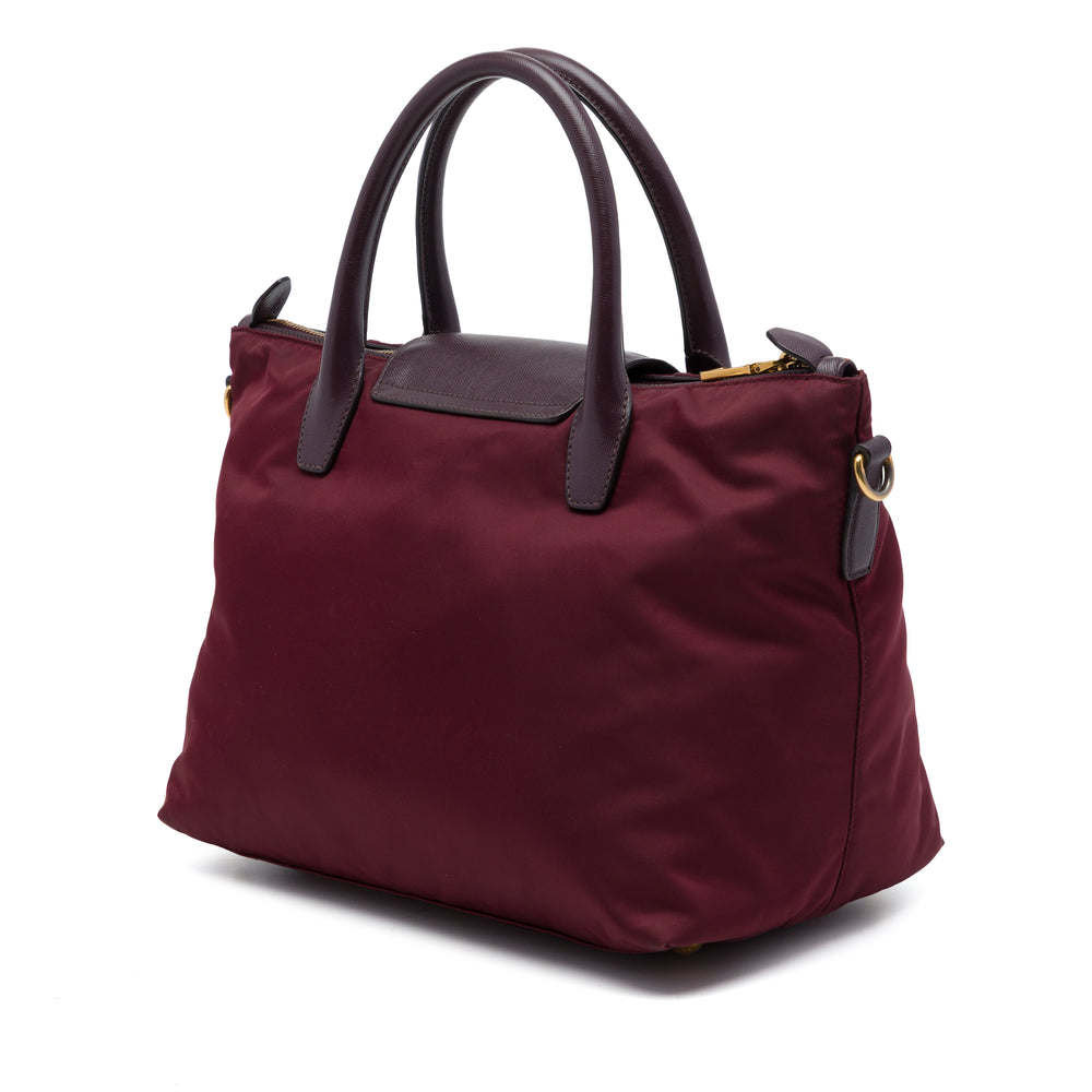 Prada Sac à main à finitions Saffiano Rouge – vue 2 – GABY PARIS