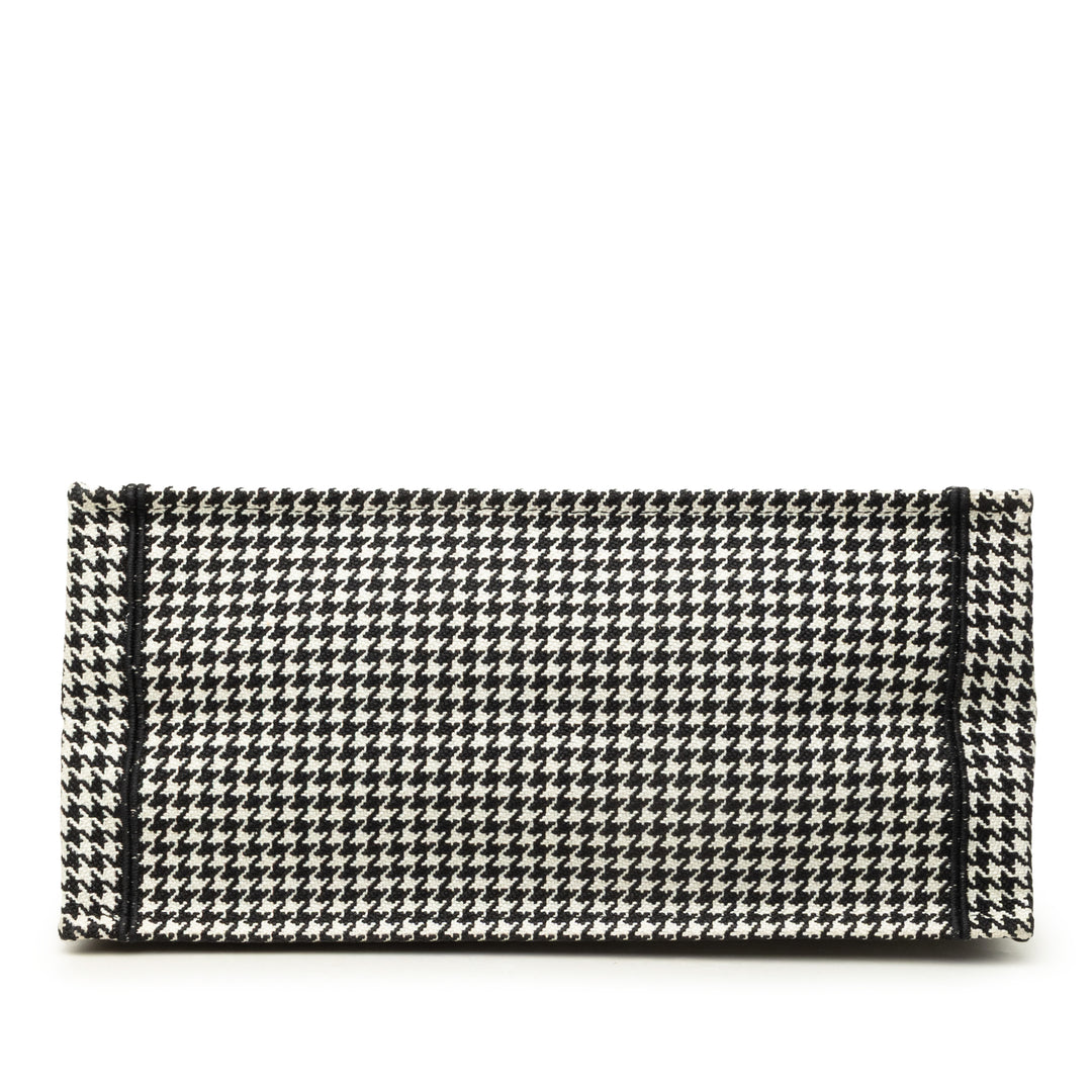 Dior Book Tote Houndstooth brodé Moyen Noir – vue 3 – GABY PARIS