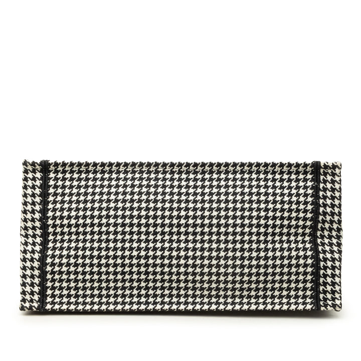 Dior Book Tote Houndstooth brodé Moyen Noir – vue 3 – GABY PARIS