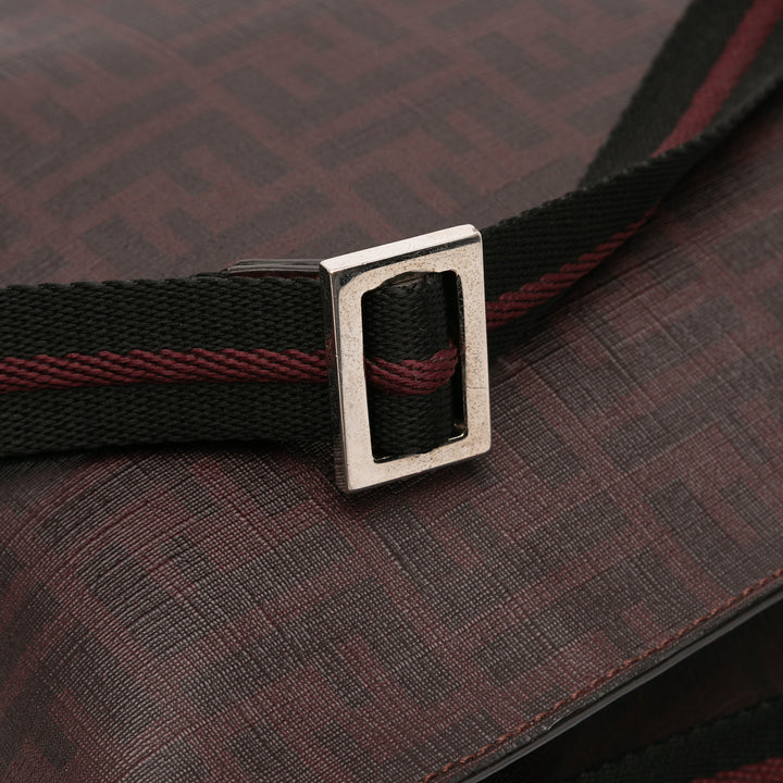 Fendi Zucca Coated Toile Sac porté croisé