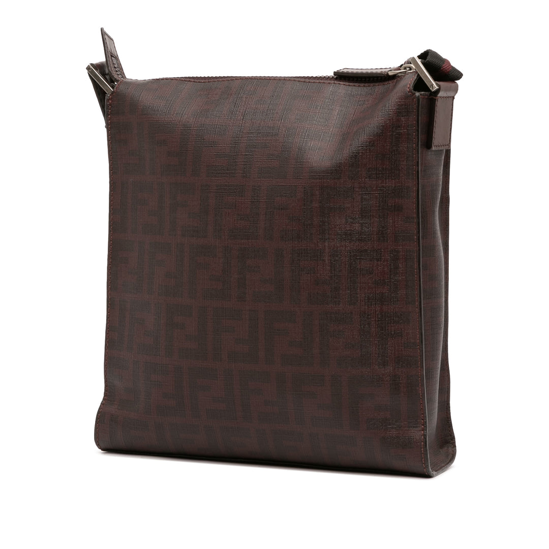Fendi Zucca Coated Toile Sac porté croisé