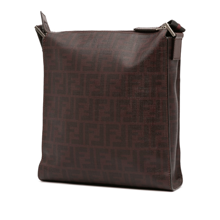 Fendi Zucca Coated Toile Sac porté croisé