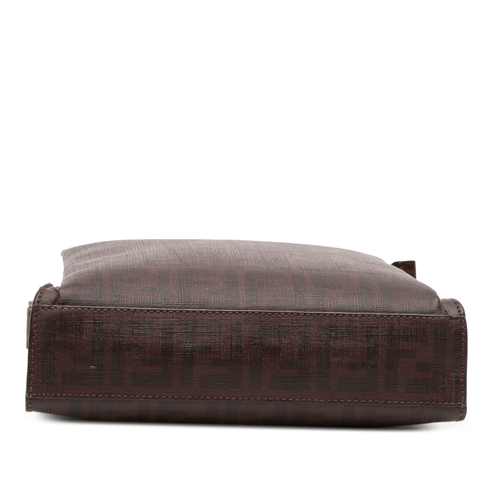 Fendi Zucca Coated Toile Sac porté croisé