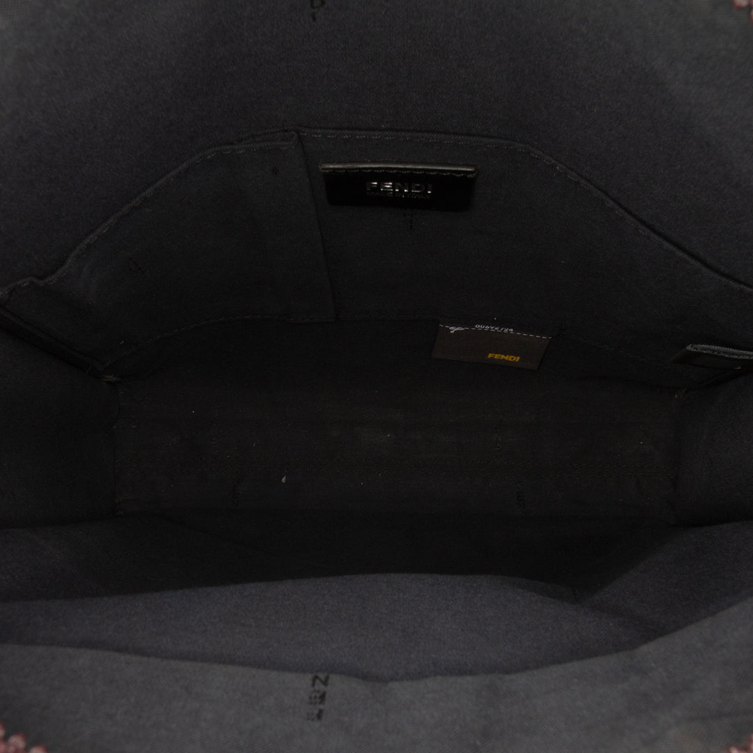 Fendi Zucca Coated Toile Sac porté croisé