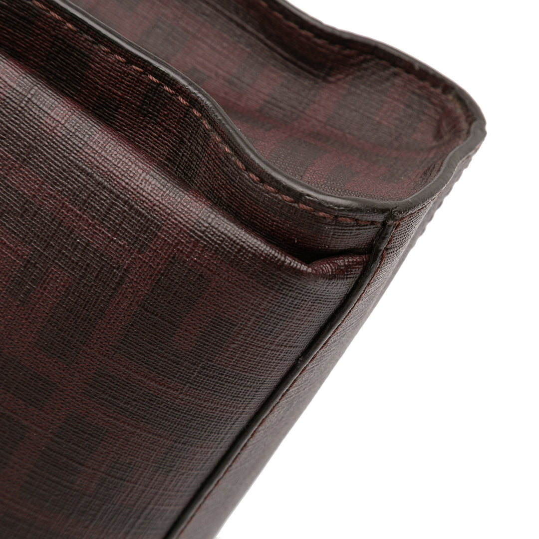 Fendi Zucca Coated Toile Sac porté croisé