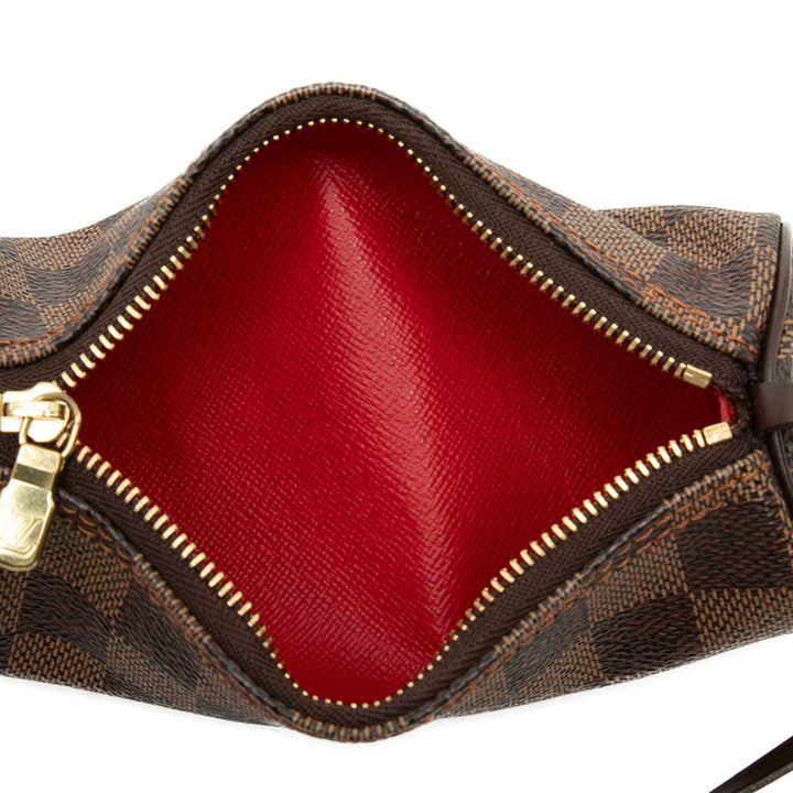 Papillon Pochette Damier Ébène Marron