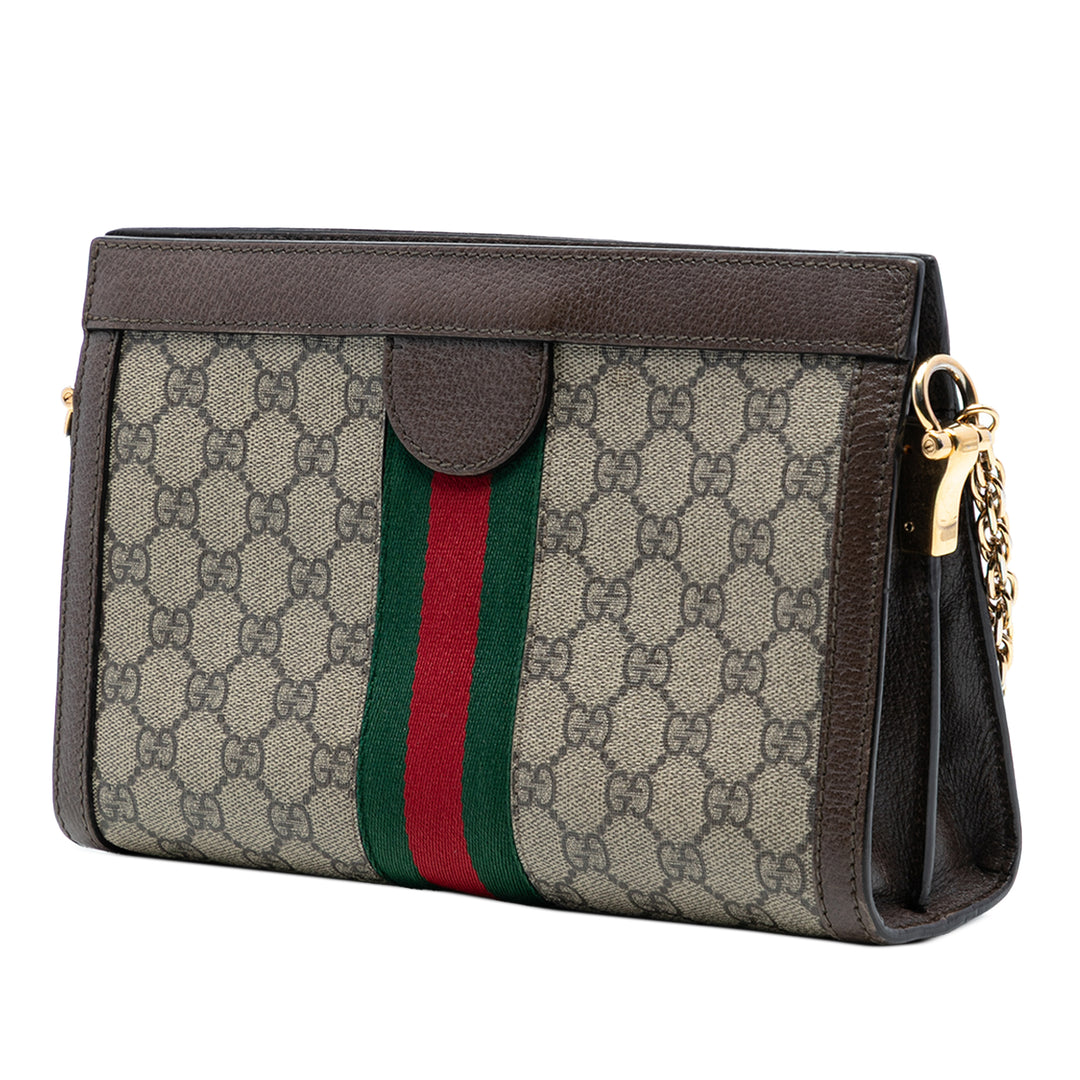 Gucci Small GG Supreme Web Ophidia Chain Sac porté croisé