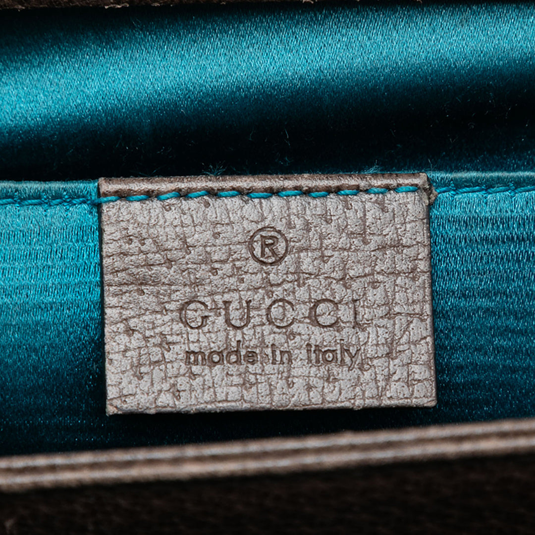 Gucci Small GG Supreme Web Ophidia Chain Sac porté croisé