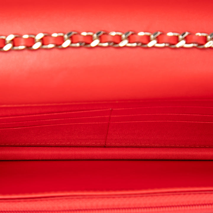 Chanel Chevron Cuir d'agneau Trendy CC Chain Wallet on Chain