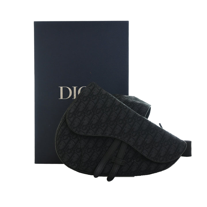 Dior Oblique Toile Saddle Sac porté croisé
