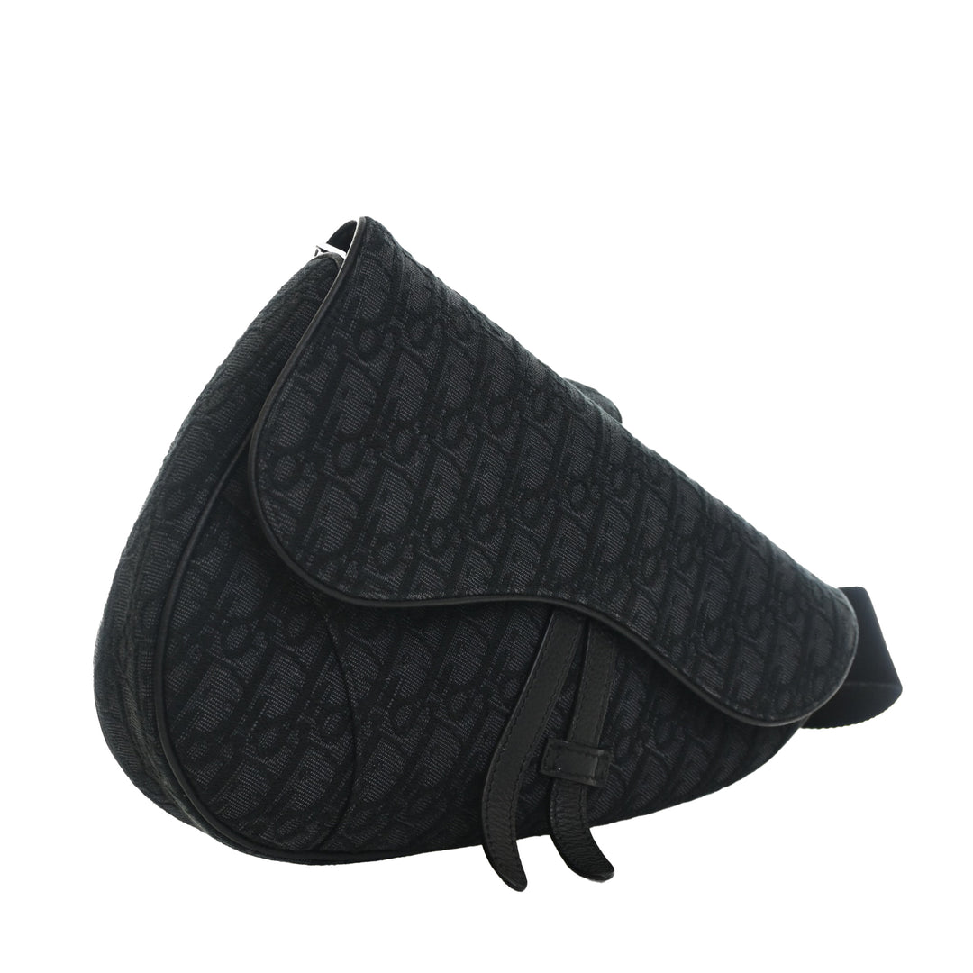 Dior Oblique Toile Saddle Sac porté croisé