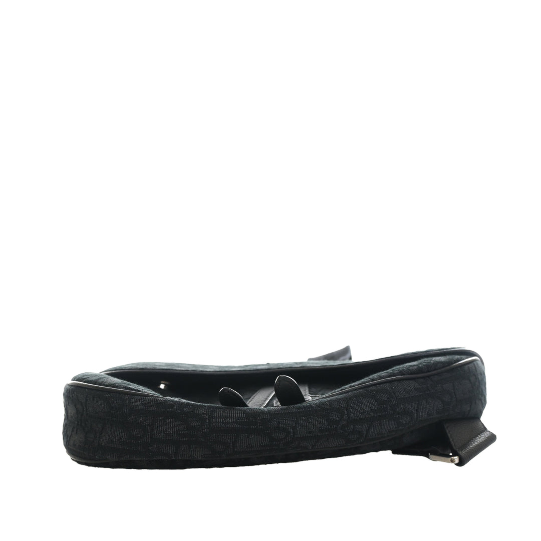 Dior Oblique Toile Saddle Sac porté croisé