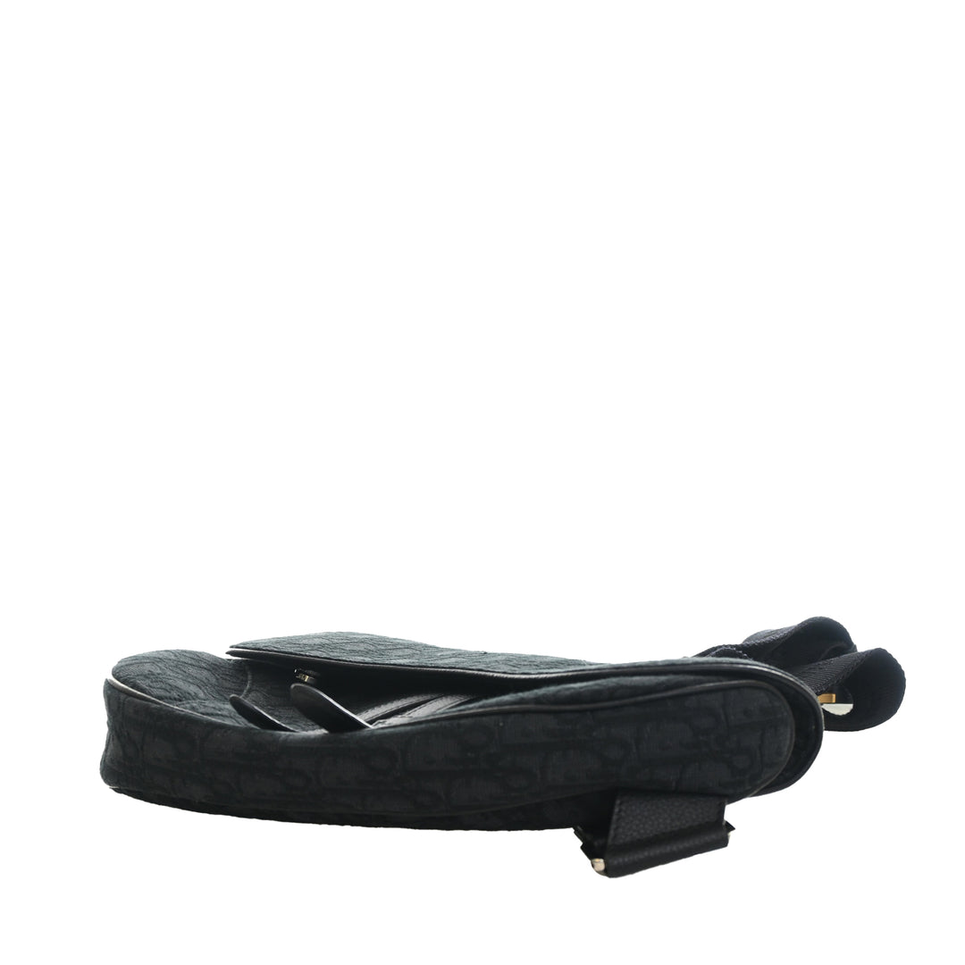 Dior Oblique Toile Saddle Sac porté croisé