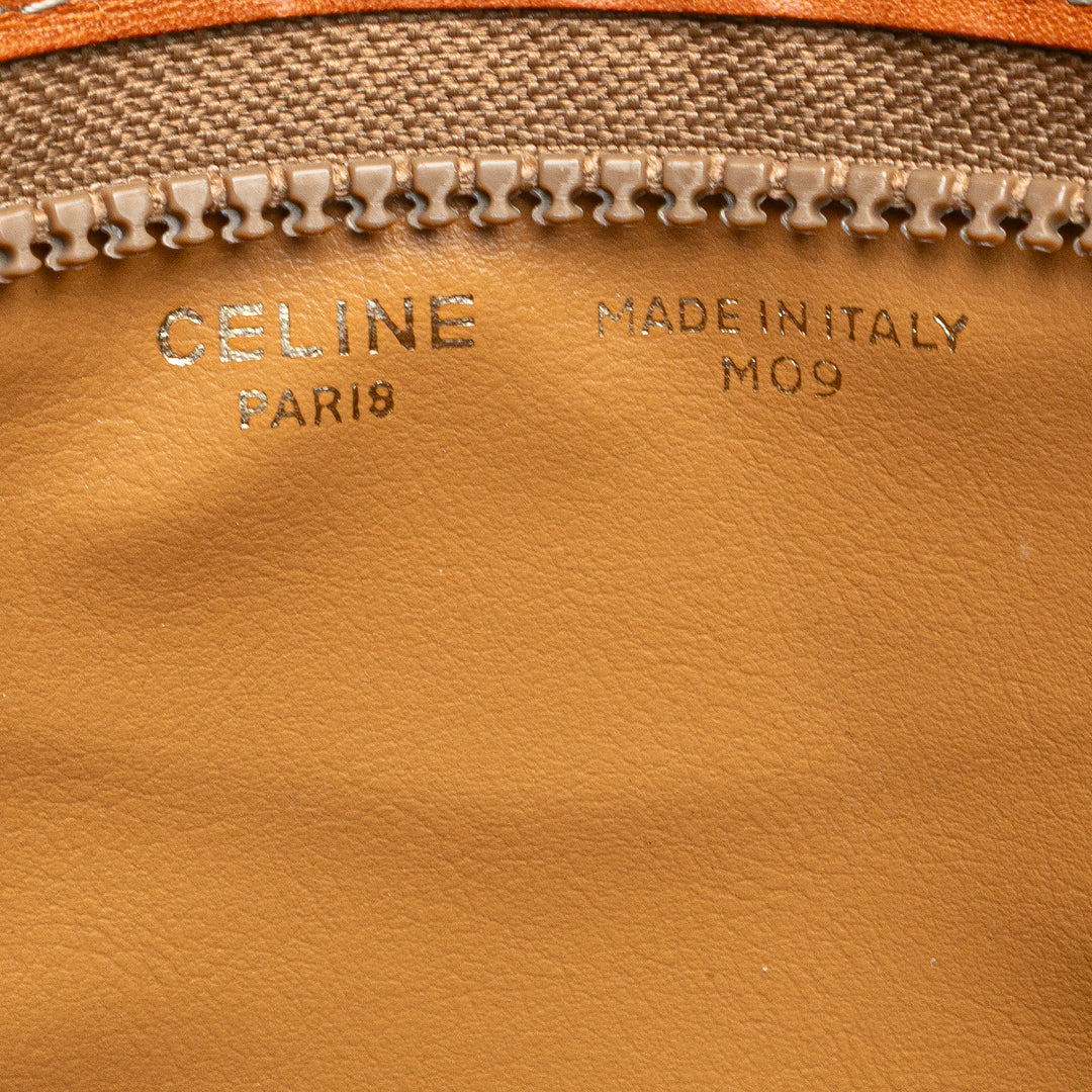 Macadam Coated Canvas Clutch Brown - Gaby Paris