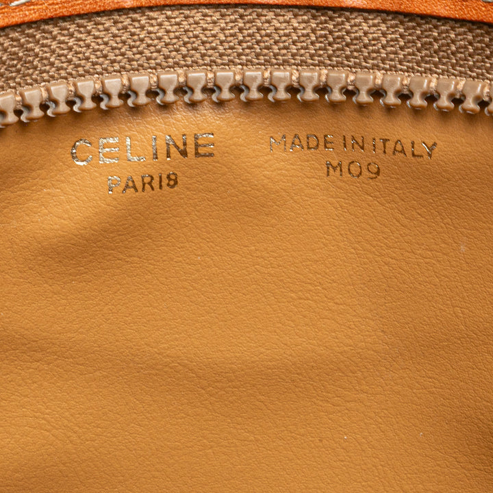 Macadam Coated Canvas Clutch Brown - Gaby Paris