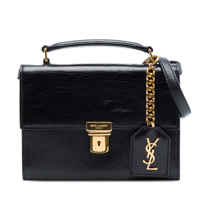 Saint Laurent Mini vieilli Cuir de veau High School Sac