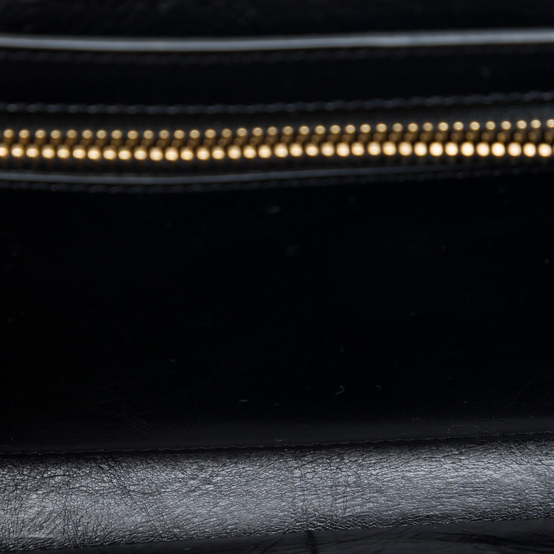 Saint Laurent Mini vieilli Cuir de veau High School Sac