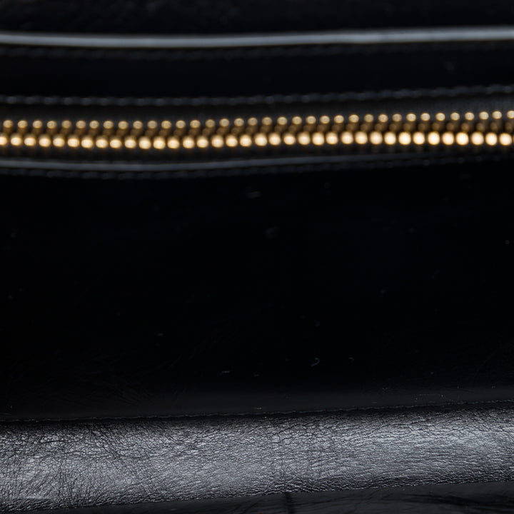 Saint Laurent Mini vieilli Cuir de veau High School Sac