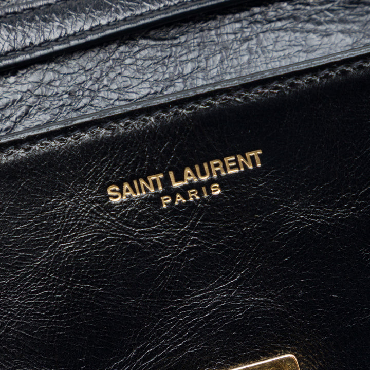 Saint Laurent Mini vieilli Cuir de veau High School Sac