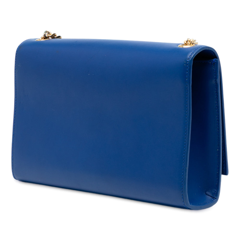 Saint Laurent Medium Smooth Cuir de veau Monogram Kate Tassel Sac porté croisé Bleu – GABY PARIS Authentique