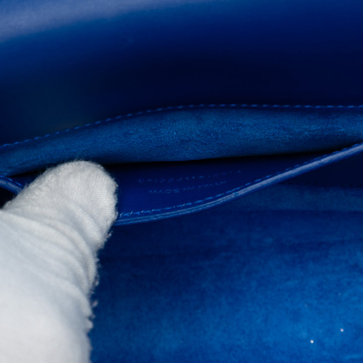 Saint Laurent Medium Smooth Cuir de veau Monogram Kate Tassel Sac porté croisé Bleu – GABY PARIS Authentique