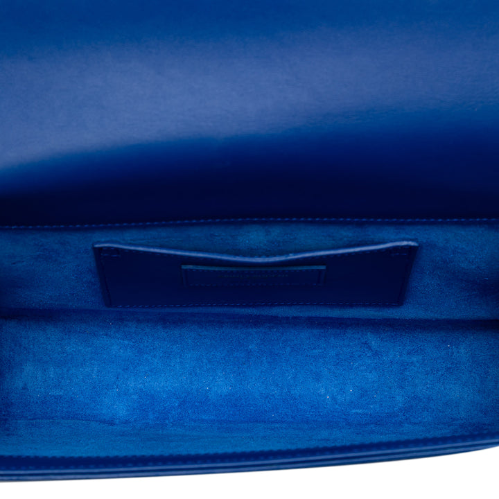 Saint Laurent Medium Smooth Cuir de veau Monogram Kate Tassel Sac porté croisé Bleu – GABY PARIS Authentique