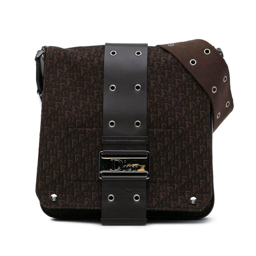 Diorissimo Trotter Canvas Street Chic Crossbody Brown - Gaby Paris