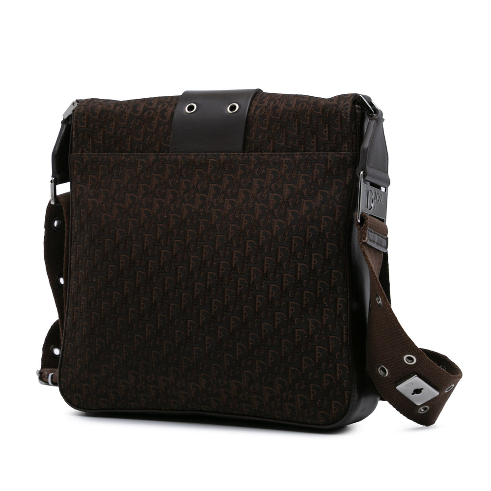 Diorissimo Trotter Canvas Street Chic Crossbody Brown - Gaby Paris