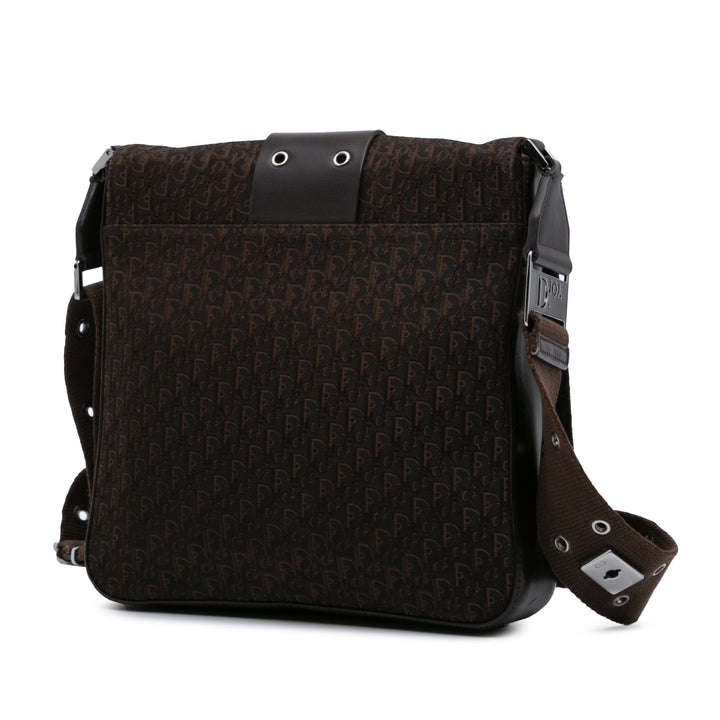 Diorissimo Trotter Canvas Street Chic Crossbody Brown - Gaby Paris