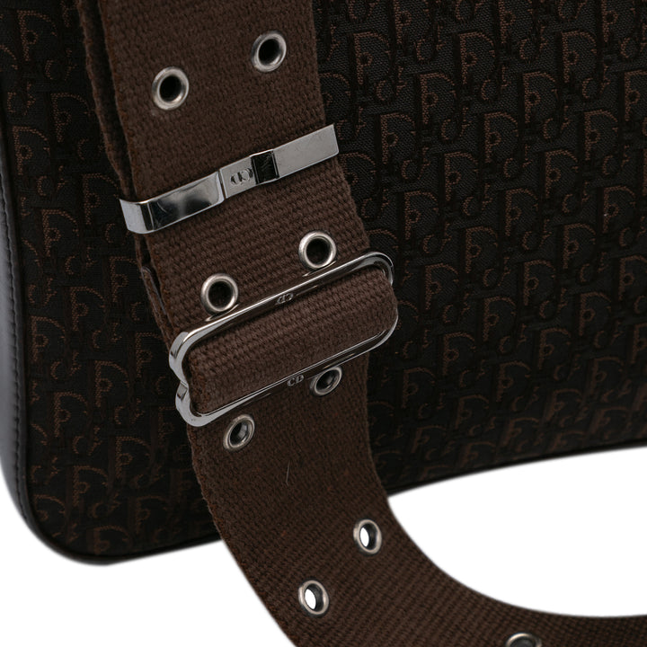 Diorissimo Trotter Canvas Street Chic Crossbody Brown - Gaby Paris