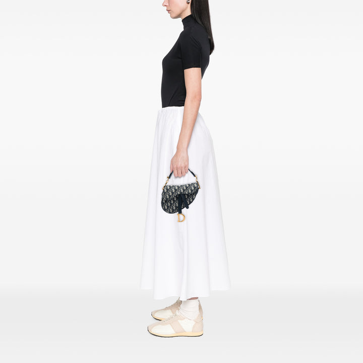 Dior Saddle Sac Mini Oblique Bleu – vue 5 – GABY PARIS