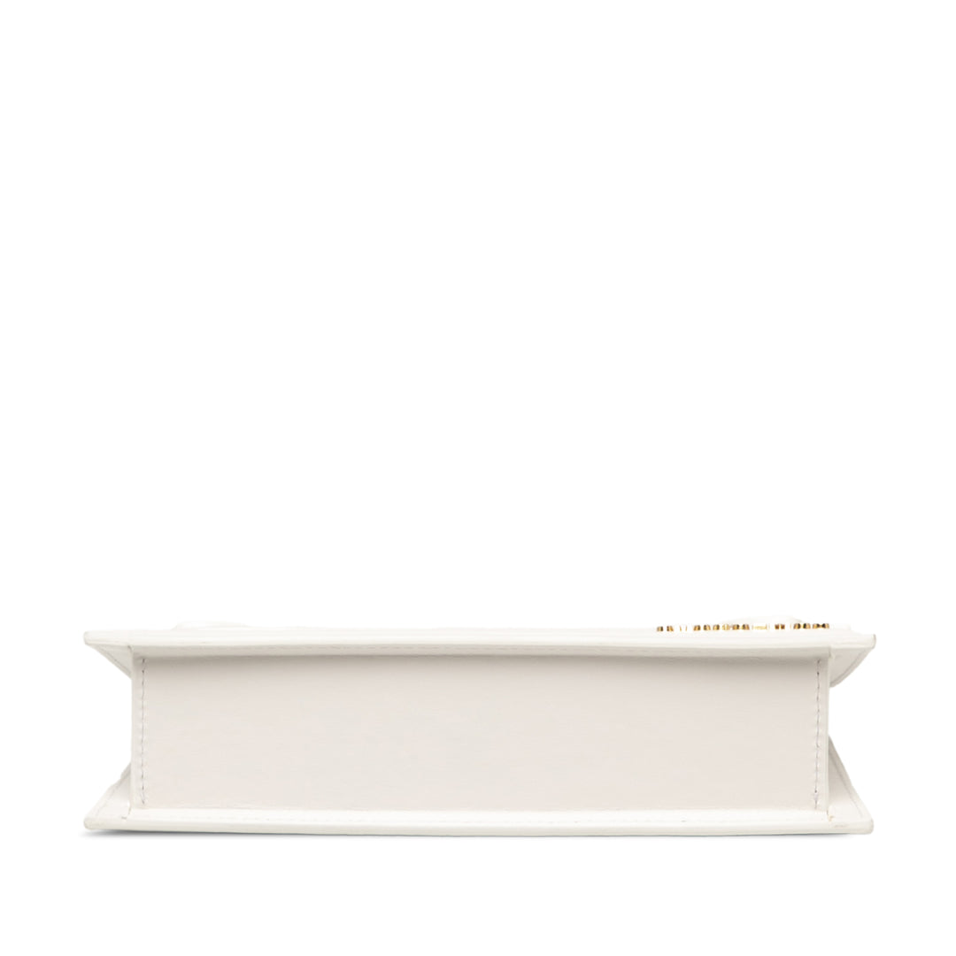 Jacquemus Sac à main Le Chiquito Long Cuir de veau lisse Blanc – vue 3 – GABY PARIS