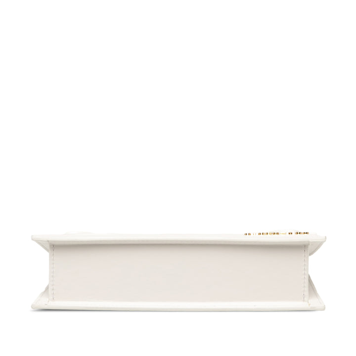 Jacquemus Sac à main Le Chiquito Long Cuir de veau lisse Blanc – vue 3 – GABY PARIS