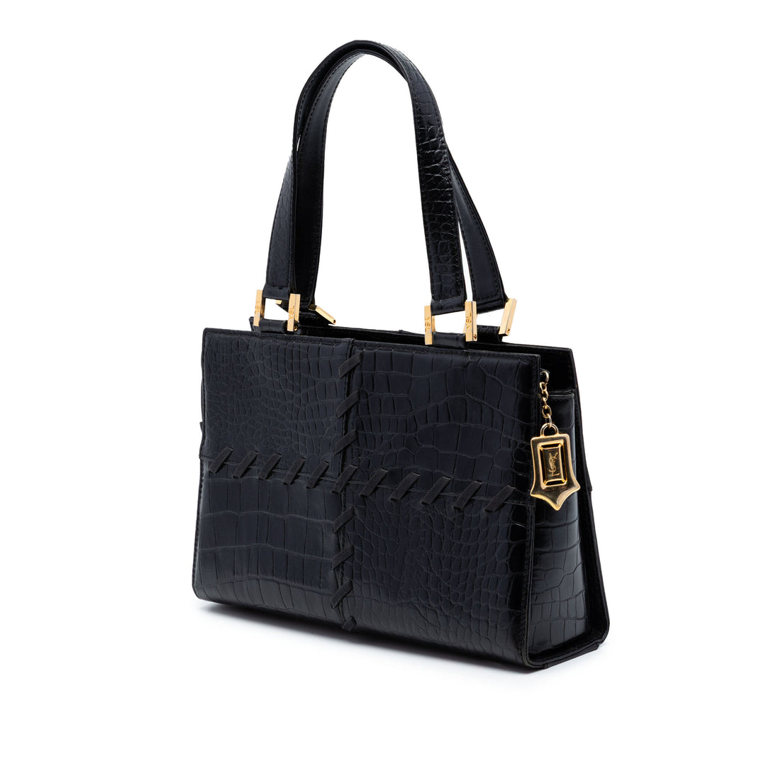 Saint Laurent Croc embossé Cuir Sac bandoulière