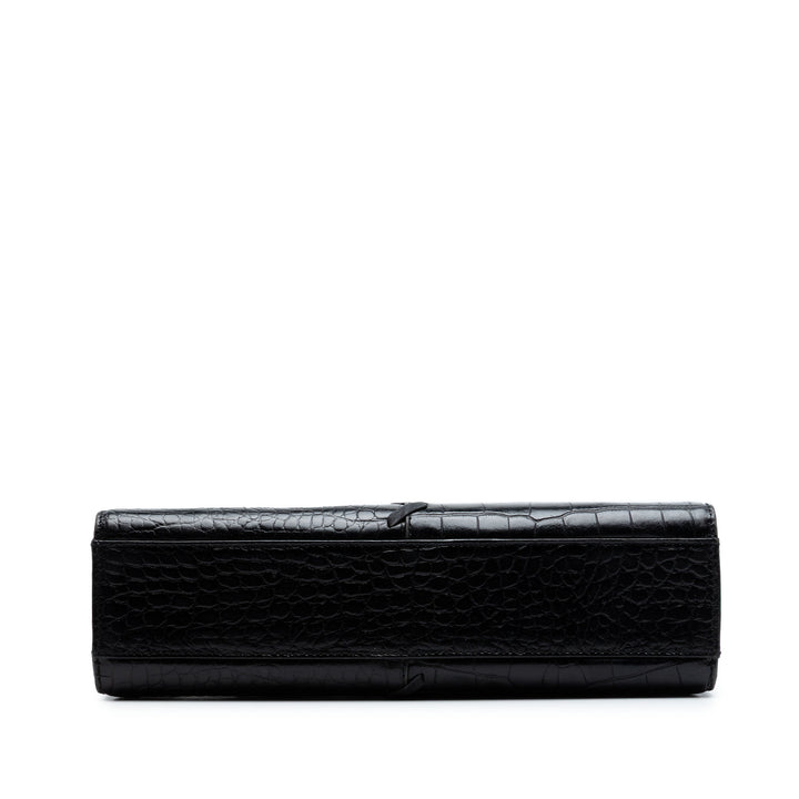Saint Laurent Croc embossé Cuir Sac bandoulière