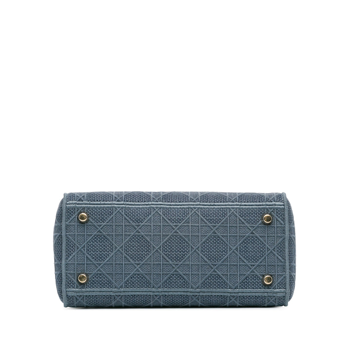 Medium Cannage Lady D-Lite Blue - Gaby Paris