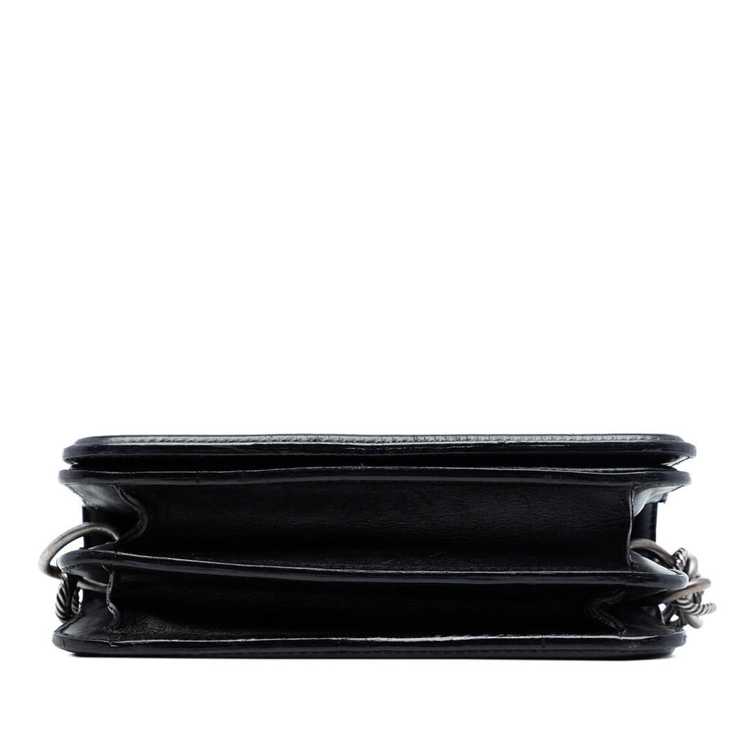 Chanel Small Cuir d’agneau Beaded Cristal à rabat