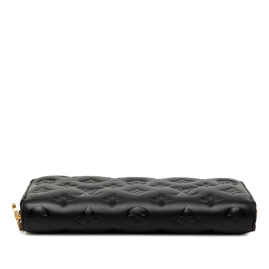 Louis Vuitton embossé Coussin Zippy Portefeuille Toile Monogram