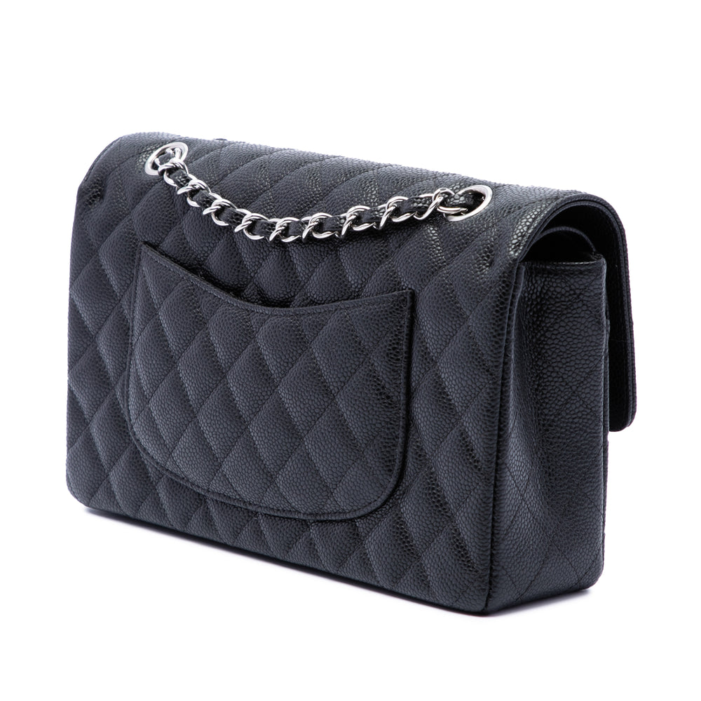 Chanel Sac porté épaule Classic Double rabat Moyen Cuir caviar Noir – vue 2 – GABY PARIS