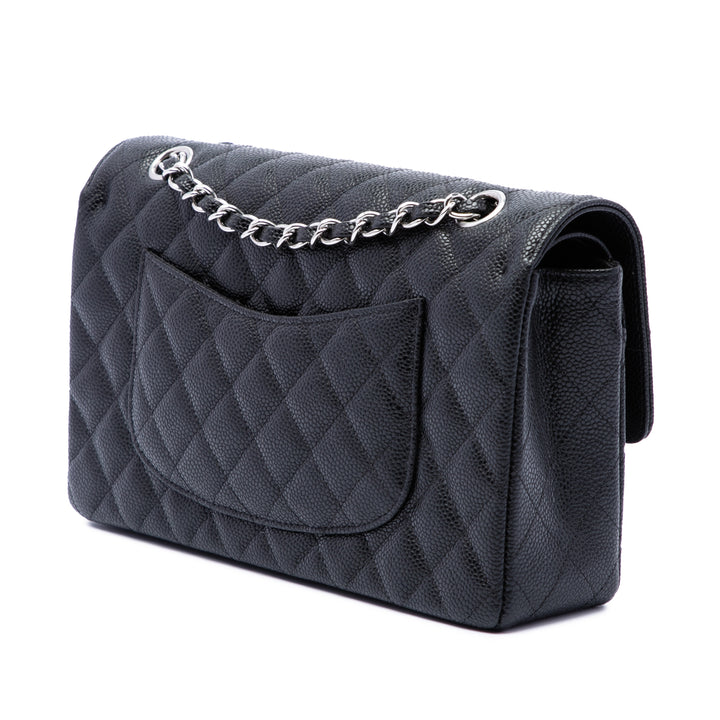 Chanel Sac porté épaule Classic Double rabat Moyen Cuir caviar Noir – vue 2 – GABY PARIS