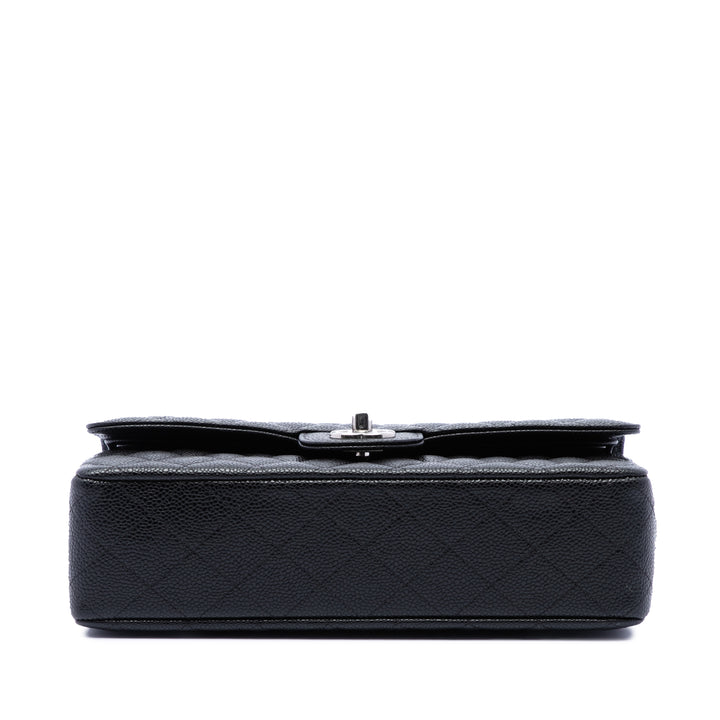 Chanel Sac porté épaule Classic Double rabat Moyen Cuir caviar Noir – vue 3 – GABY PARIS