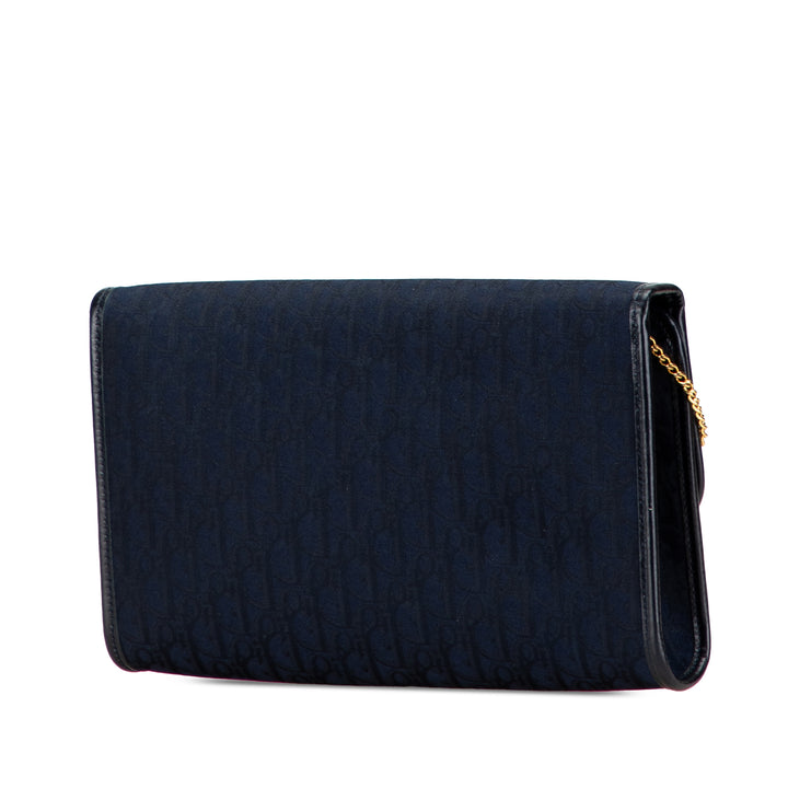 Dior Oblique Toile Chain Sac porté croisé Bleu – GABY PARIS Authentique