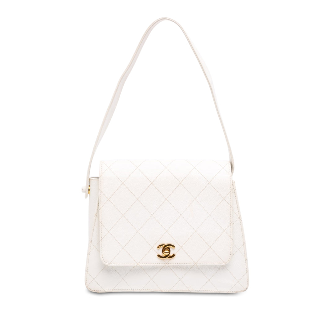 Chanel CC Matelassé Sac Cuir caviar